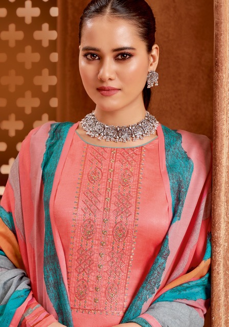 Suryajyoti Nasreen Vol-1 satin designer exclusive dress material